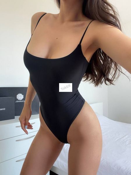 Облягаюче боді на тонких бретелях, Чорний, One size, Чорний