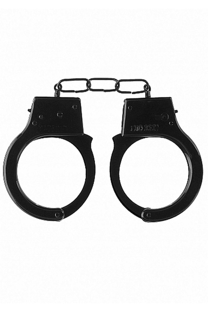 Наручники металеві Ouch! Beginner's Handcuffs One Size Чорний