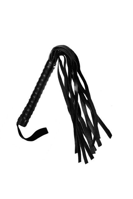 Флогер Secret Play BDSM Playing Kinky Bondage Whip Чорний 44 см (one size) 61220862484 фото