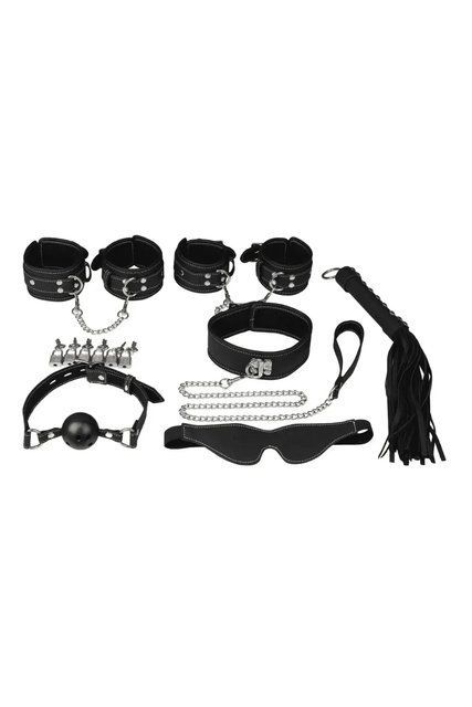 Набір БДСМ Erospace Wild Play Luxury BDSM Set 7 pcs C10 Чорний