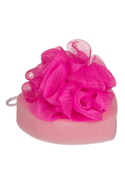 Губка для ванни OOTB Bath Sponge Heart 12 см Рожева 99660314062 фото